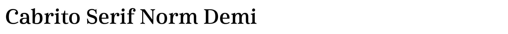 Cabrito Serif Norm Demi image